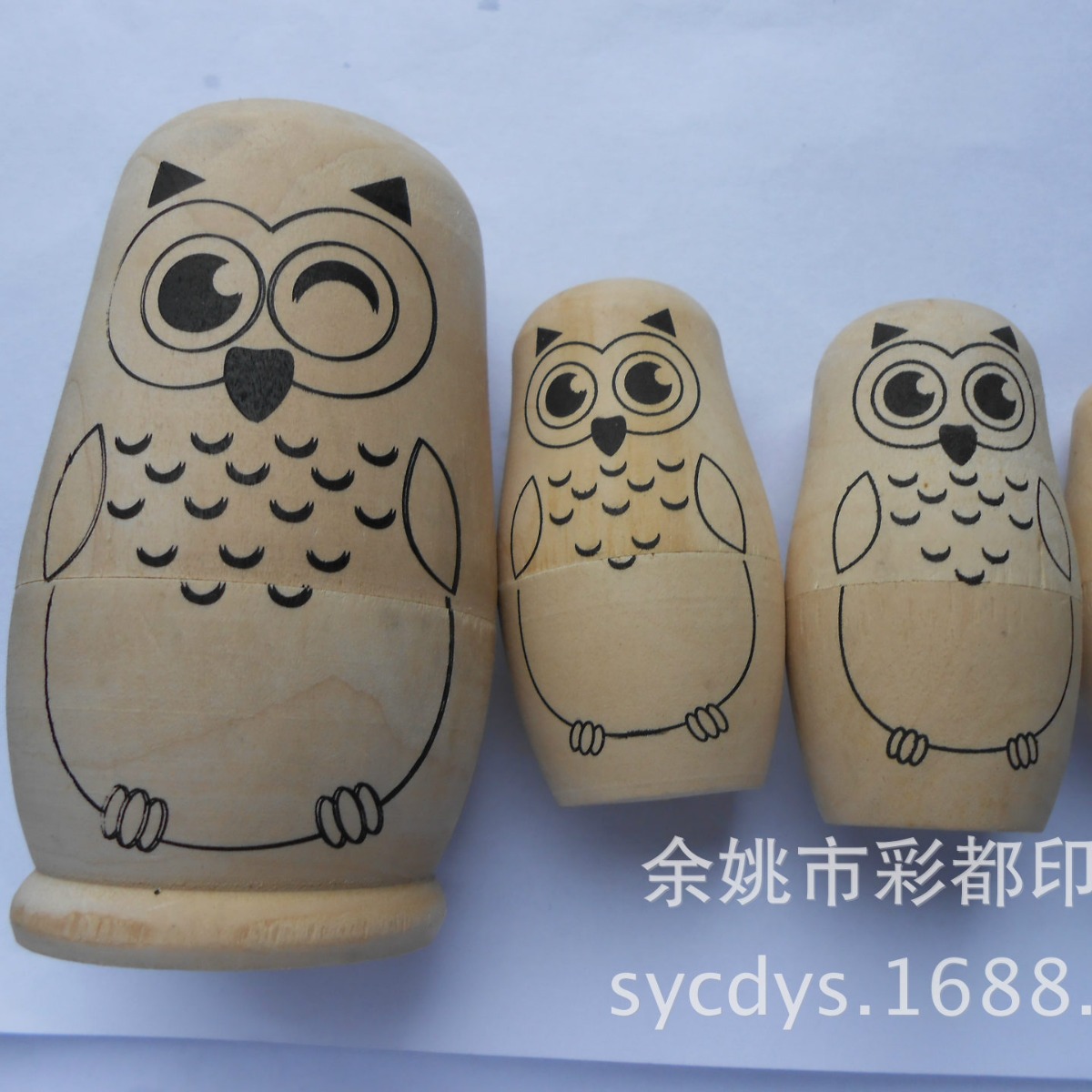 厂家批发 竹木丝印加工 套娃 印刷 丝印加工