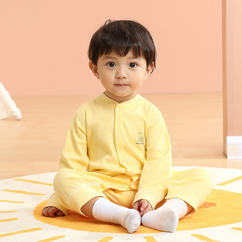 Newborn Category A children baby spring and autumn Anyang infant and children's clothing long-sleeved baby clothes bottoming jumpsuit