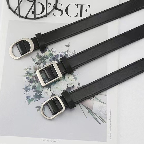 Soft silver retro waist belt