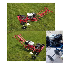 手推式草坪划線機天然草皮切線移植機園林機械草坪旋刀剪草機