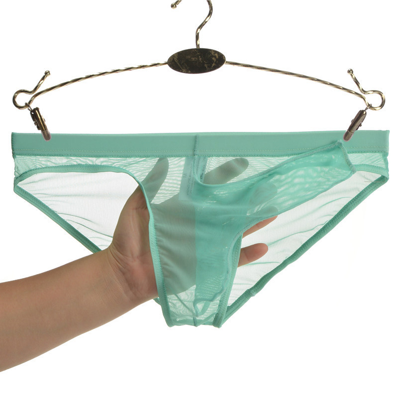 Junyou Men's Gauze Transparent Elephant Nose Underwear Ultra-thin Bullet Separate JJ Set Open Sexy Briefs for Men Junyou Men's Gauze Transparent Elephant Nose Underwear Ultra-thin Bullet Separate JJ Set Open Sexy Briefs for Men