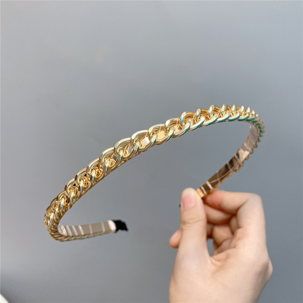 Retro Metal Chain Headband Wholesale display picture 8