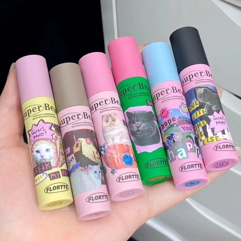 Палитра Velvet Lip Glaze Flower Fall La La Mei Beauty Series 04 Cat Milk Cake Lip Cream Lip Mud 02 Red Milk Cat