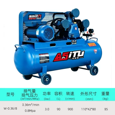 Hava kompressorları High-Pressure Air Pump Small 220V - industrial-grade-all-copper-3kw-three-cylinder-single-phase-0368-220v-durable-king-free-13-vat-invoice