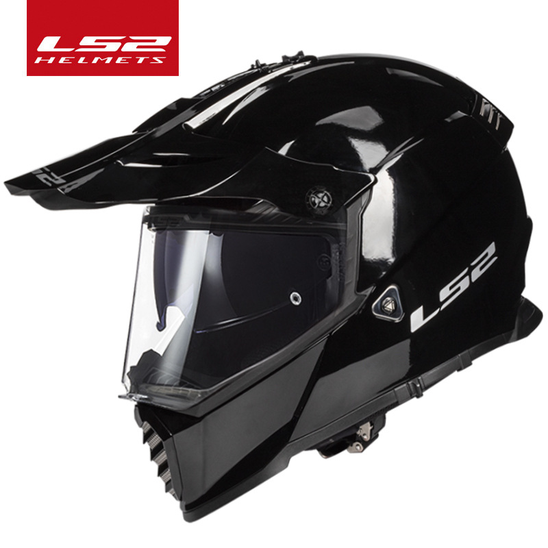 Casco de motocicleta LS2 Rally, casco de doble lente para carretera y todoterreno, casco de doble propósito para motocicleta, para todas las estaciones, verano, certificado 3C MX436