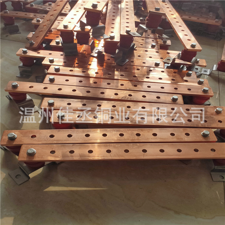 T2紫铜排 汇流铜排 折弯打孔  地铁线水平接地 纯铜接地 镀锡铜排