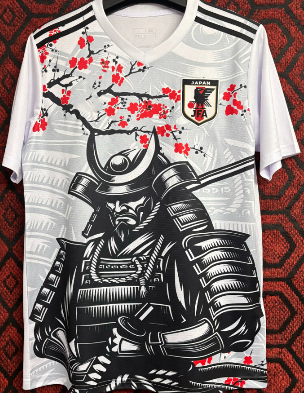 Samurai flor de ciruelo japonés blanco