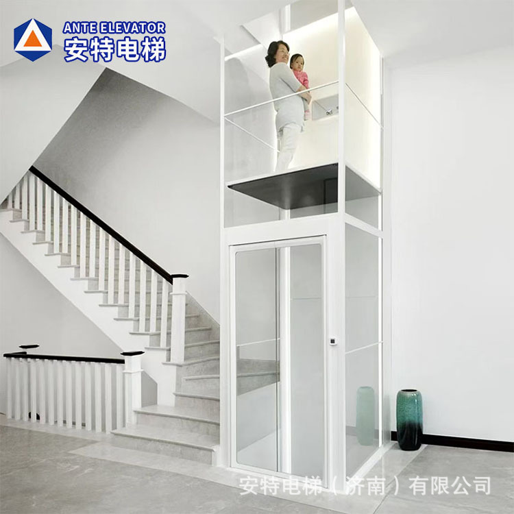 家用电梯二三四五层小型简易复式阁楼室内外观光液压曳引别墅电梯