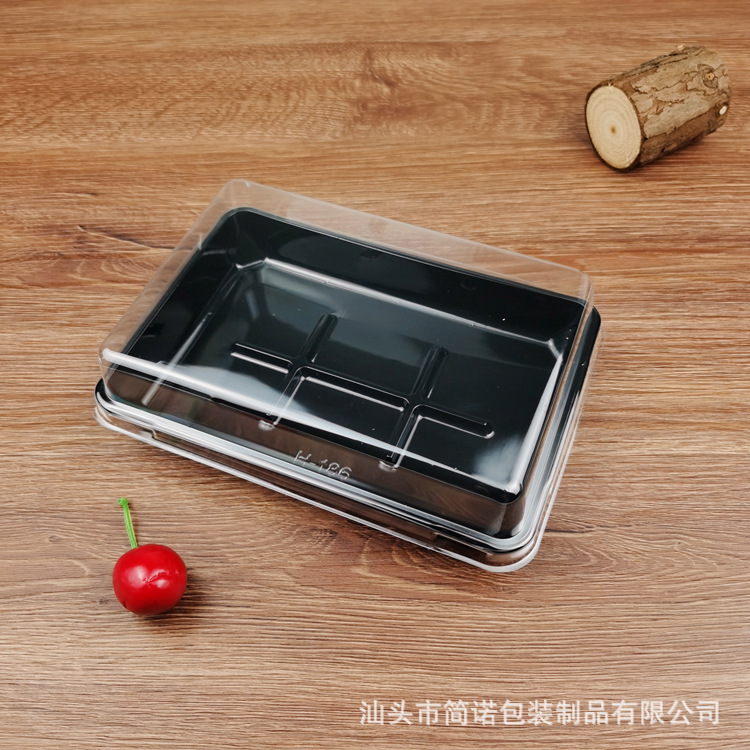 Nieve meiniang caja de embalaje 4/6 piezas de postre desechable puff carne seca hilo pequeño cáscara yema de huevo caja de embalaje crujiente al por mayor