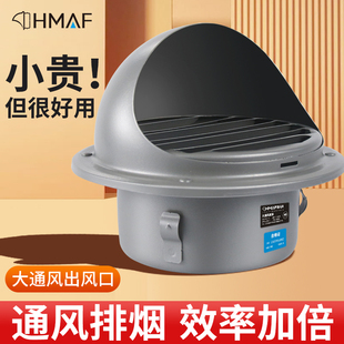 Kt Range Hood Smoke Pipe Outer Cover Stainless Steel Hood Exhaust Outlet Air Outlet Bathroom Breathable Ventilation Anti-Bird and Rain-Proof