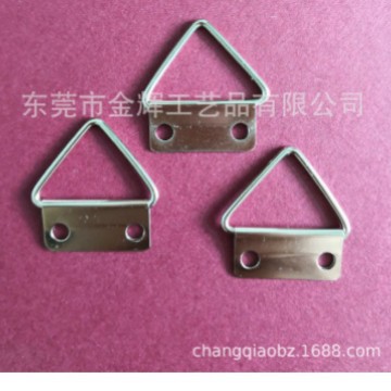 五金三角挂钩，五金挂钩挂片，盐雾48小时三角形双孔挂钩孔距20MM