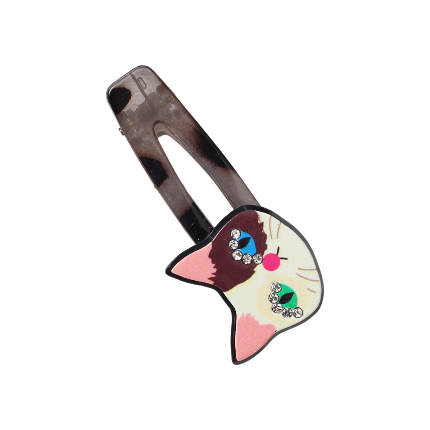 Clip de pico de pato de gato de animal de dibujos animados de plástico coreano, clip lateral de niña dulce, accesorio para el cabello, clip de flequillo de cabello roto en la frente