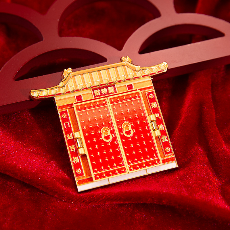 国潮财神驾到开门冰箱贴文创景区城市纪念工艺品3D立体磁吸工艺品|undefined
