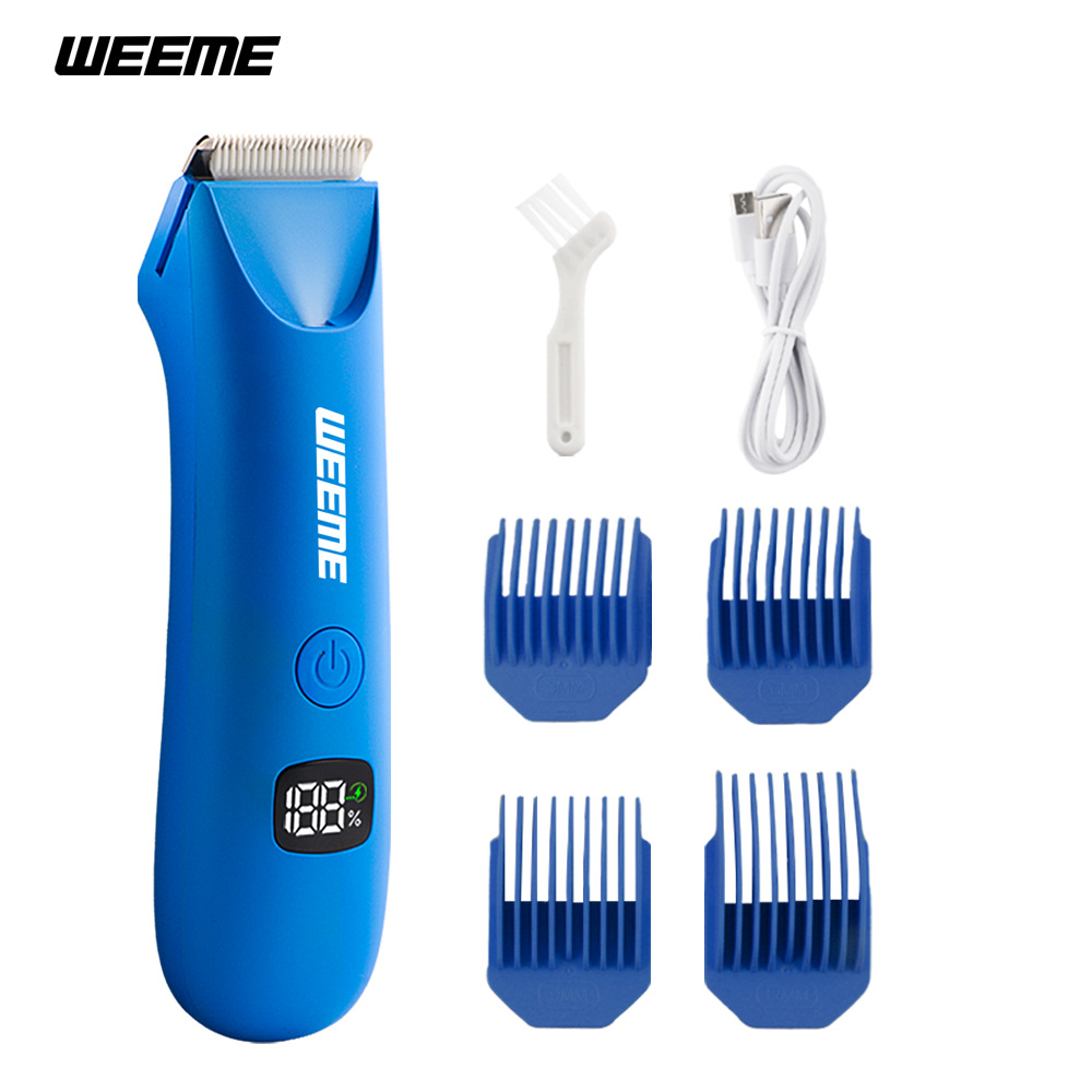 WEEME afeitador eléctrico transfronterizo hombre LCD digital pierna cabello bajo la axila afeitar cortadora privada aparato depilación de todo el cuerpo image 7