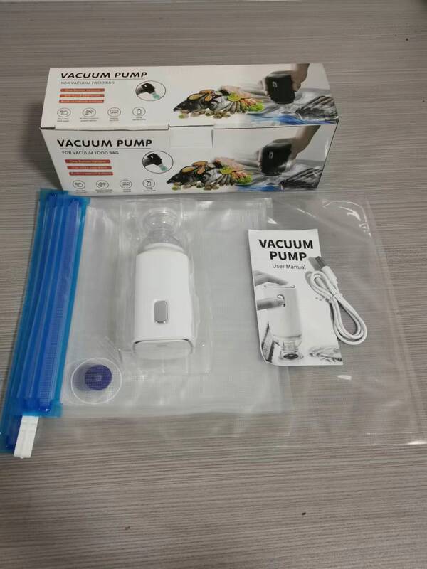充電式USBミニ真空機 ポータブル電動真空保存機 家庭用多機能食品保存機|undefined