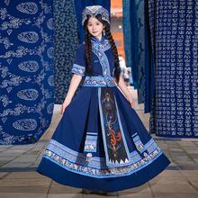壮族服装女广西三月三少数民族服饰成人盛装壮锦舞蹈演出旅套装