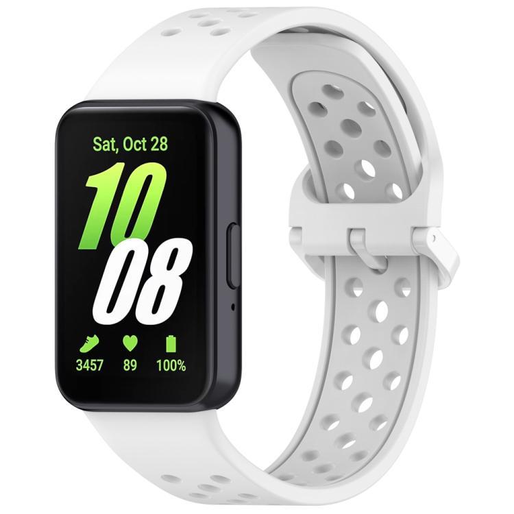 xDfind Color Buckle Solid Color Transpirable Silicone Bracelet para Samsung Galaxy Fit3