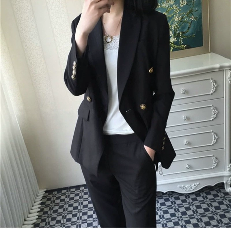 Женский пиджак XZ02 больших размеров для полных женщин, расклешенные брюки 100kg модель, узкие брюки, профессиональный костюм из двух предметов