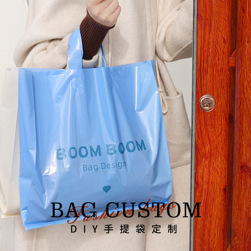 Fashion Handbag Shopping Red Packaging Bag Cartoon Print Children's Gift Bag Plastic Handbag