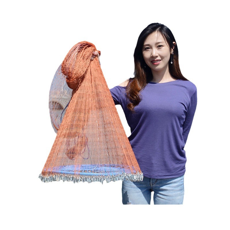 Red de pesca red de lanzamiento red de pesca red de lanzamiento automática Red de lanzamiento de pesca Frisbee mano tirando red neumático de pesca red de una sola pieza de entrega