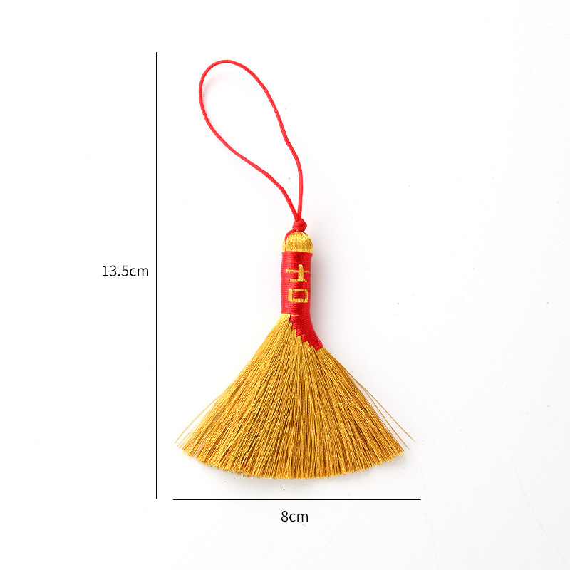 Año Nuevo Año Nuevo Barril Ping An Kang Liuliu Escoba Colgante Decoración Colgante Colgante Campana