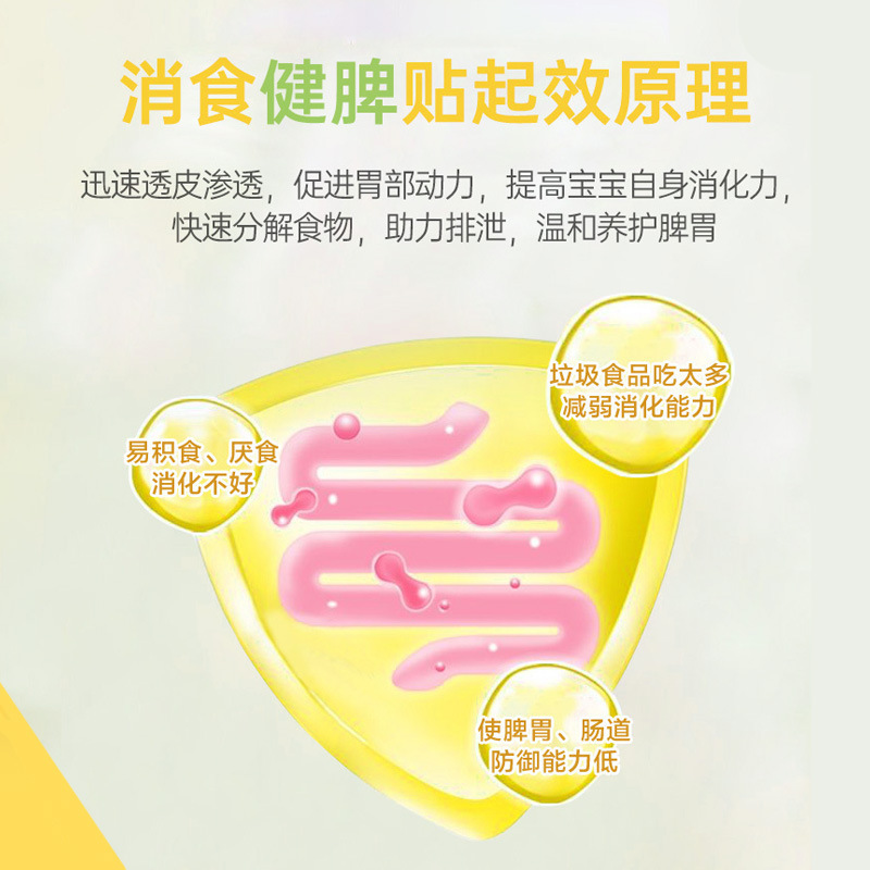 Galle de sol, pollo dorado, bazo y estómago, estómago del bebé, indigestión del estómago, ombligo, distribución spot