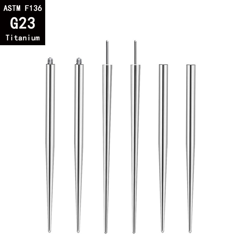 Pointed titanium steel lip stud product view