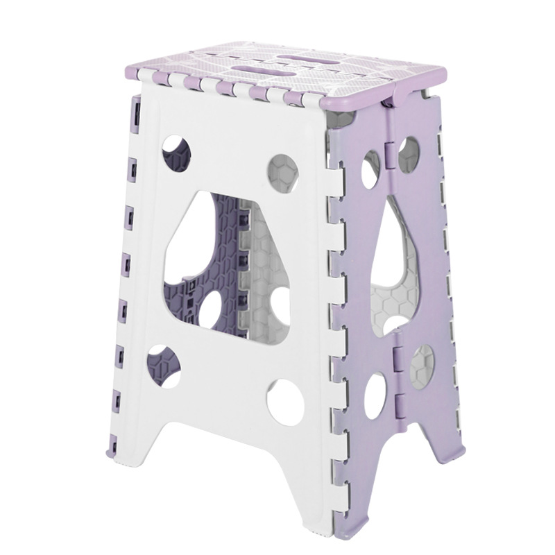 Taburete de plástico plegable portátil hogar viaje al aire libre portátil de ahorro de espacio engrosada durable niños adultos silla