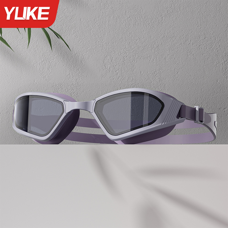 Set de Gafas de Natación de Policarbonato, Impermeable y Antiempañante