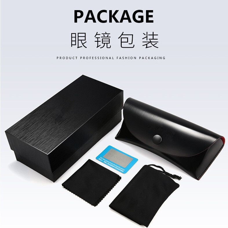 High-end glasses box wholesale multi-kinetic screwdriver fashion leather snap box printable Logo sunglasses box manufacturers