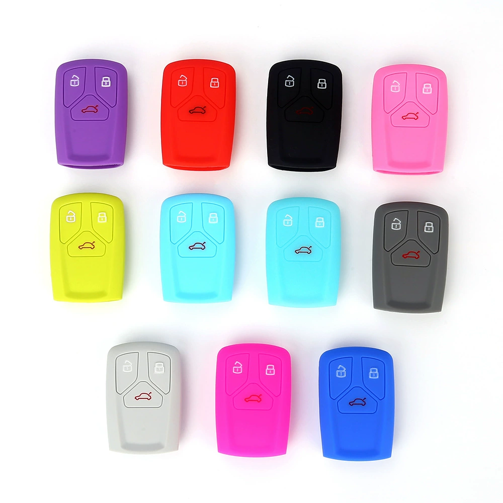 Оптовые силиконовые чехлы для ключей Audi A4L Q5L, чехол для брелока, новый чехол для ключа