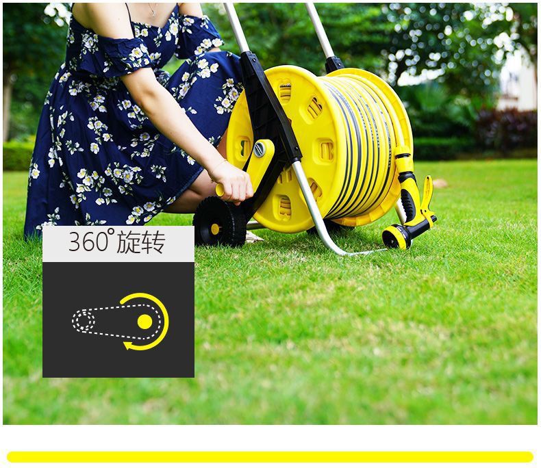 Household multi-functional high-pressure car washing water gun nozzle water grab garden watering water pipe hose storage rack suit