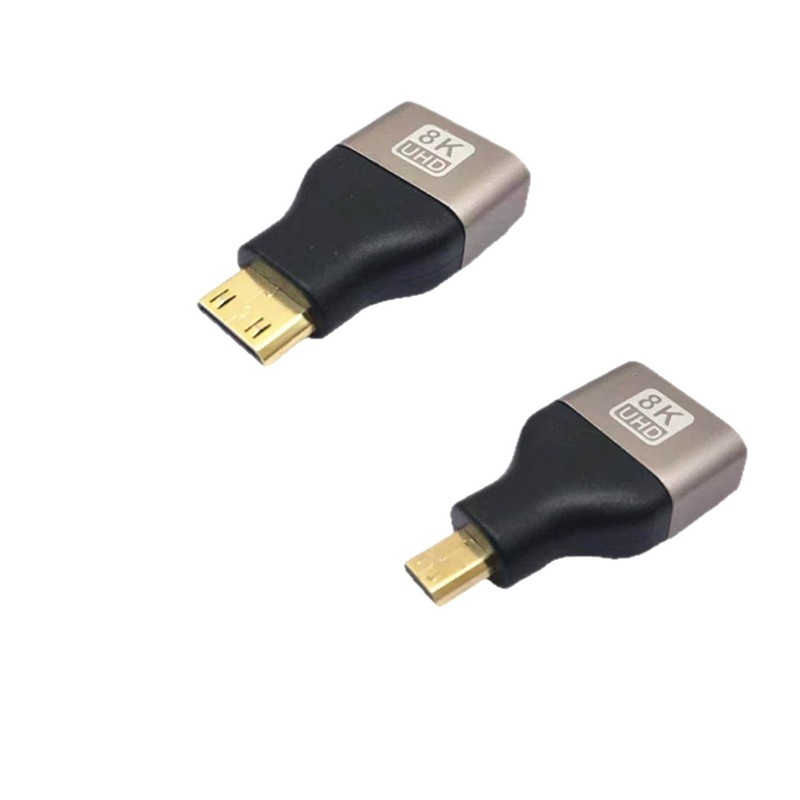 高清mini公转hdmi母micro公转hdmi母8k/60HZ转接头铝合金2.1版本|undefined