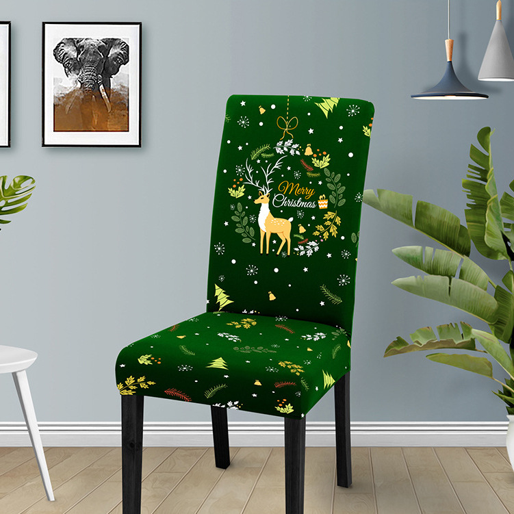 2024 transfronterizos nuevas cubiertas de sillas de Navidad Europa y América cubierta de sillas de comedor de decoración de Navidad cubierta de sillas de alta elasticidad