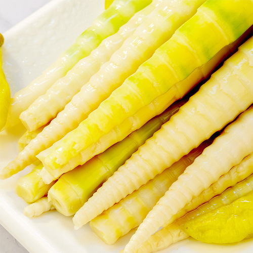 Brother's Wild Chilli Pickled Bamboo Shoot Tips 70g/95g Ready-to-Eat Crispy Bamboo Shoot Slices Bamboo Shoot Strips Leisure Snacks Bamboo Product Wholesale