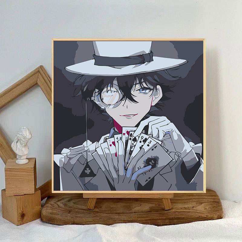 コナンデジタル油絵DIY手塗り怪盗キッドアニメアクリルメーカー卸売装飾画|undefined