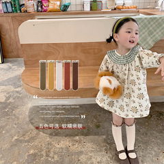 兒童襪花邊長筒襪春秋款女童襪嬰兒寶寶無骨襪子公主長襪a類棉襪