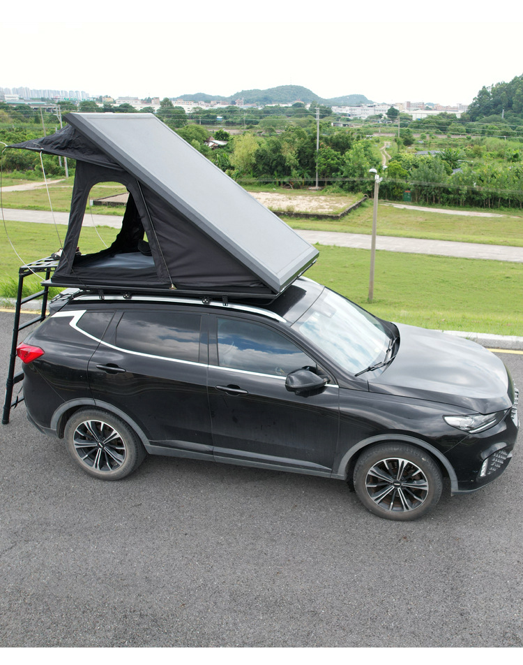 New Cross-Border Aluminum Alloy Roof Tent, Triangular Outdoor Self-Driving Travel Fully Automatic Off-Road Rainproof Car Tent