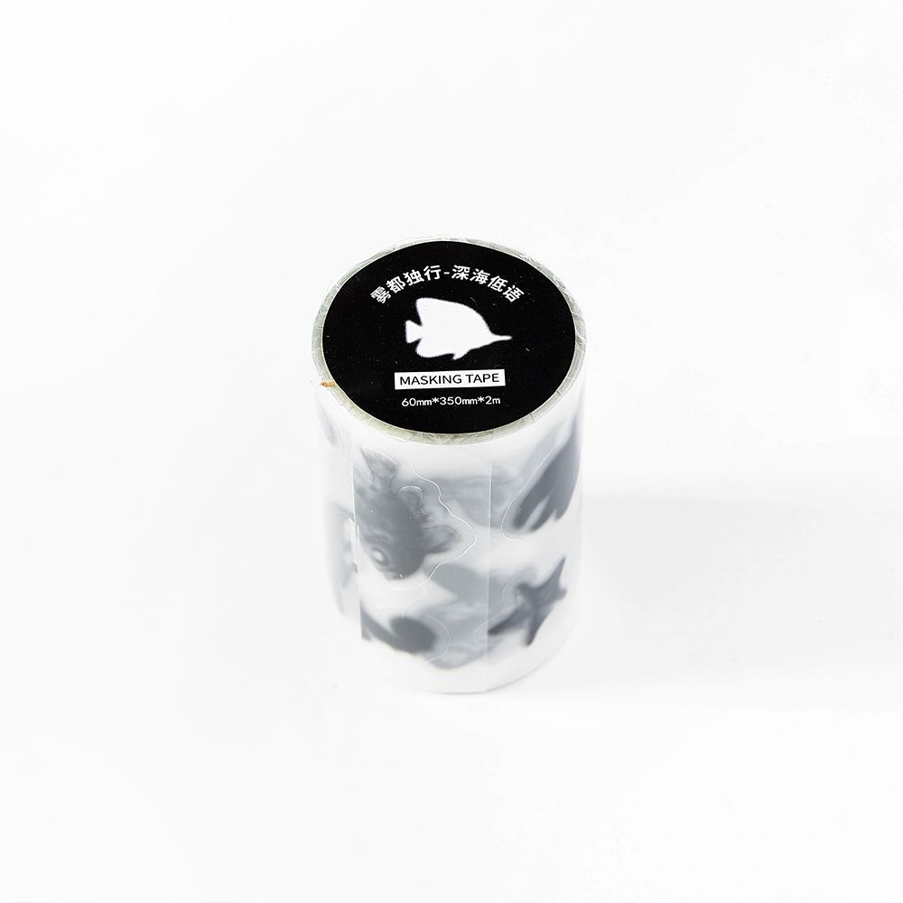 Infeel.Me troquelado cinta PET niebla serie única animal marino tema manual cuenta bricolaje decoración collage