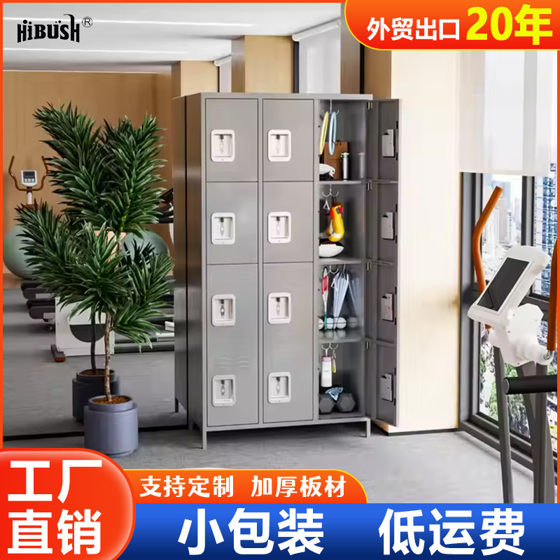 Ventas transfronterizas calientes de 12 puertas armario de acero personal dormitorio armario casero gimnasio baño armario fabricante