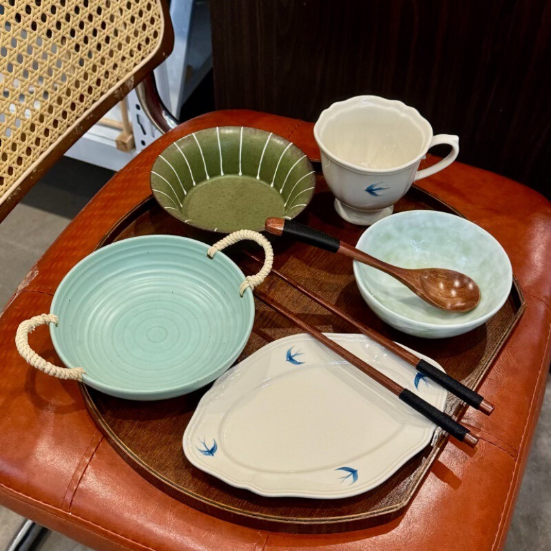 漫生活老板娘 燕语春晴 早餐碗盘套餐餐具套装一人用一人食下午茶|undefined