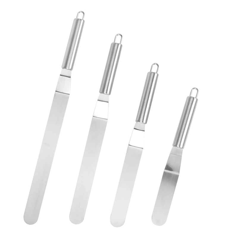 Инструменты для выпечки Овальная ручка из нержавеющей стали 6 дюймов 8 дюймов 10 дюймов 12 дюймов шпатель для крема торт поцелуй