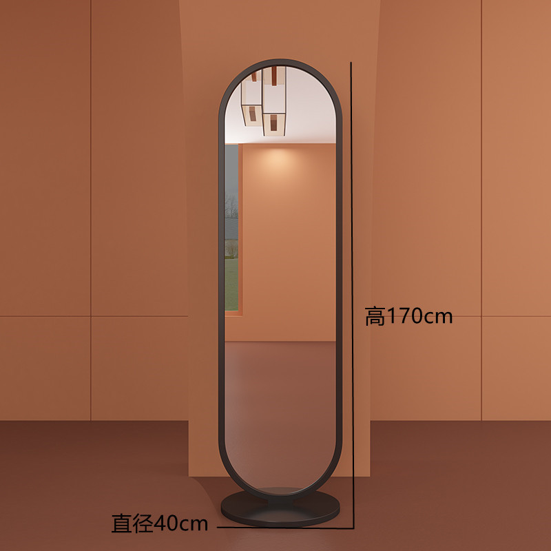 블랙 드레싱 미러 직경 40_high 170