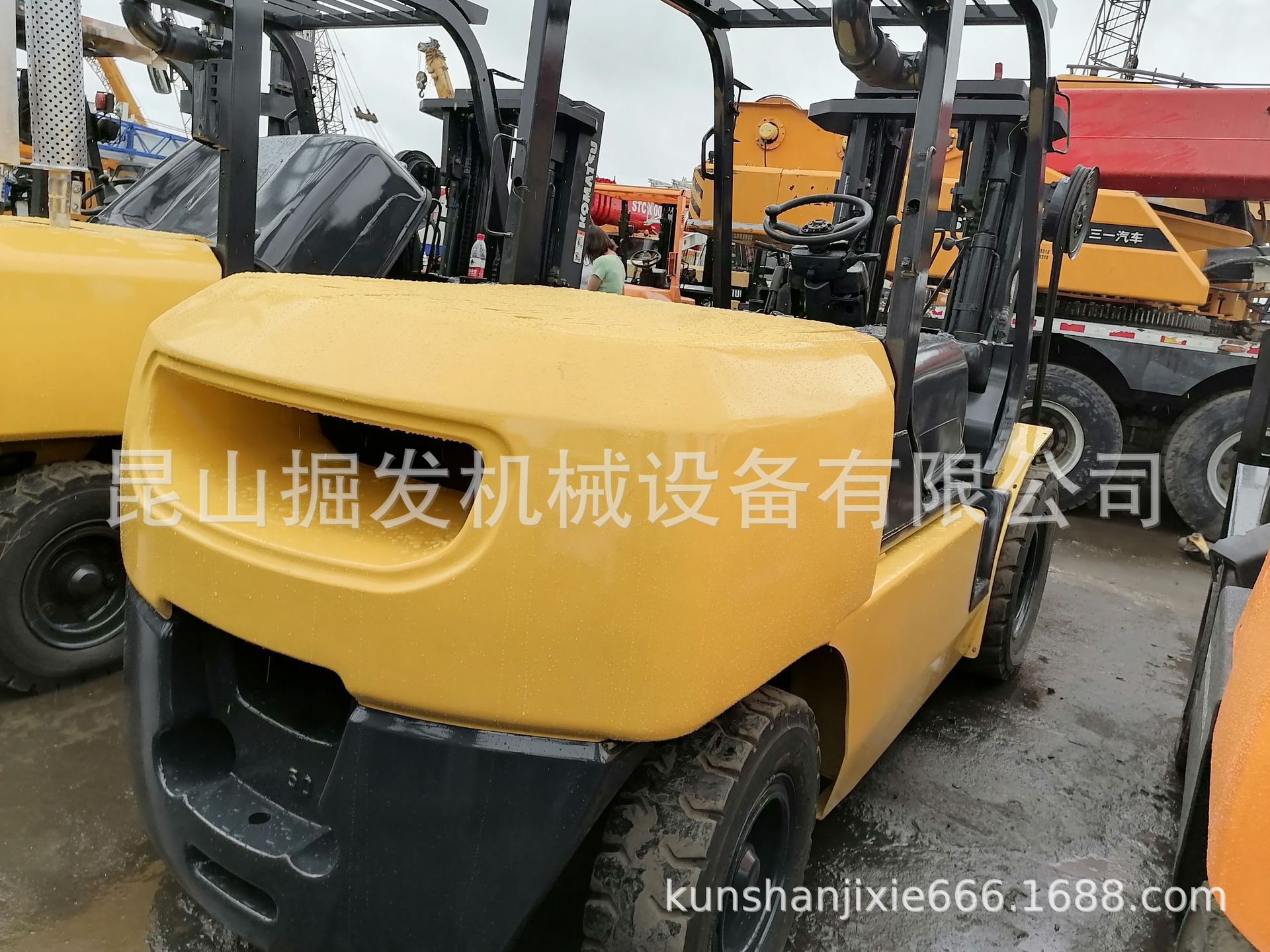 5吨小松叉车 Japan komatsu FD50 Forklift 二手柴油小松五吨叉车