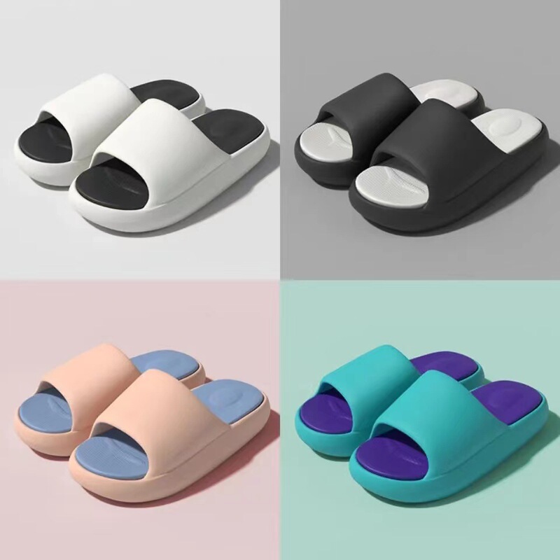 2022 New Couple Slippers Women's Summer Thick-soled Home Slippers Trendy Indoor and Outdoor Non-slip Sports Sandals for Men