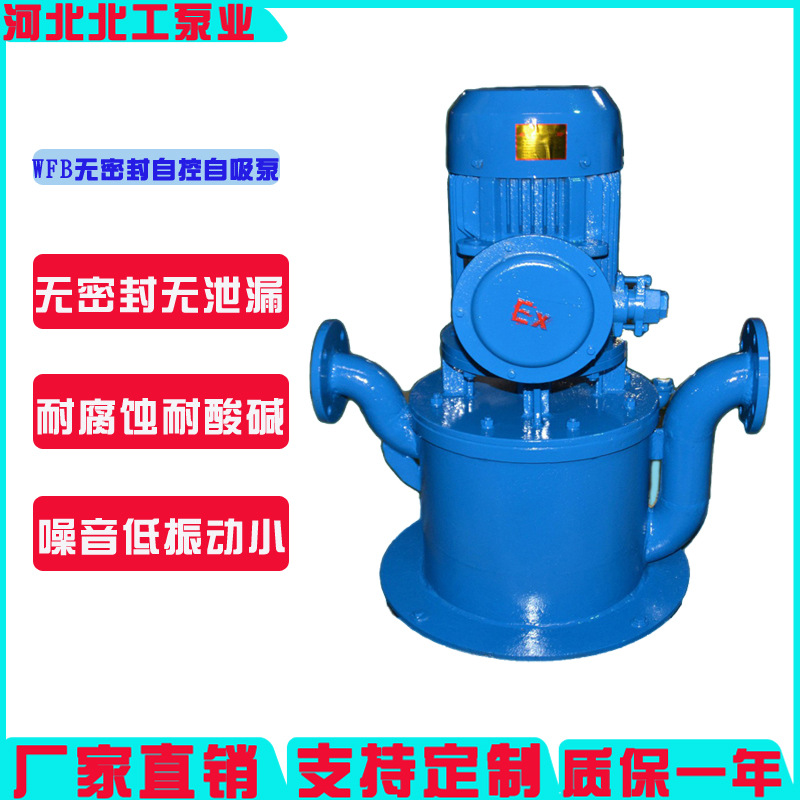 WFB型立式自吸泵自吸污水泵 50WFB-B1无密封化工泵自吸式离心泵
