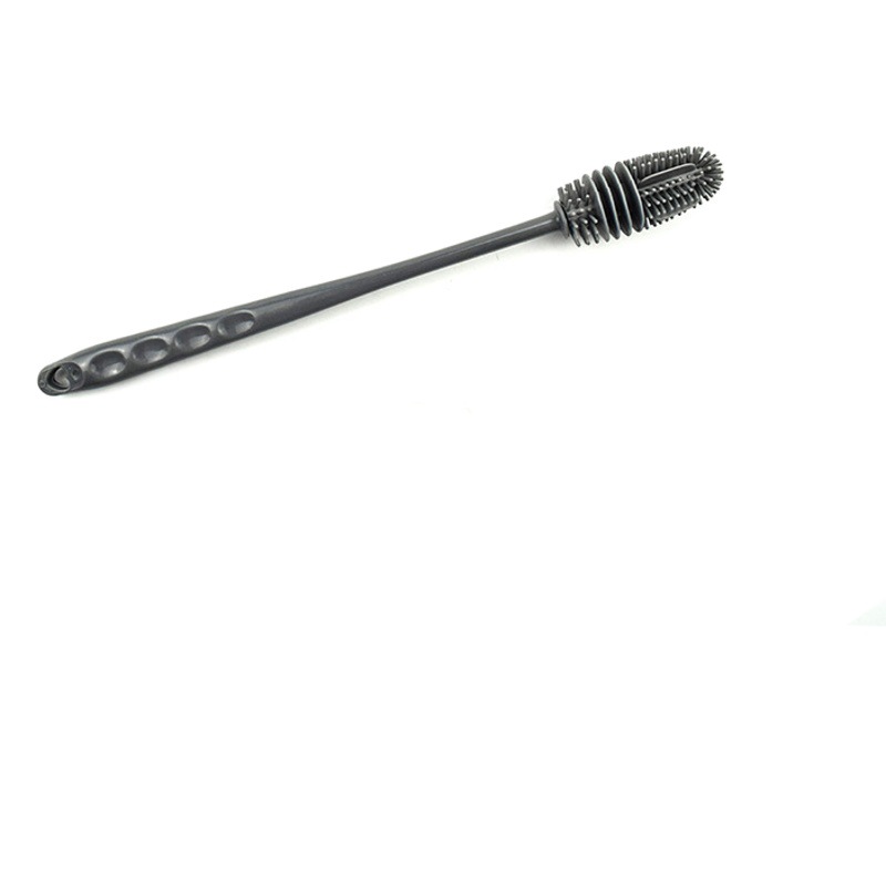 Silicone Cup Brush Cup Artifact Cup Brush No Dead Angle Household Long Handle Silicone Milk Bottle Thermos Brush Cup Artifact