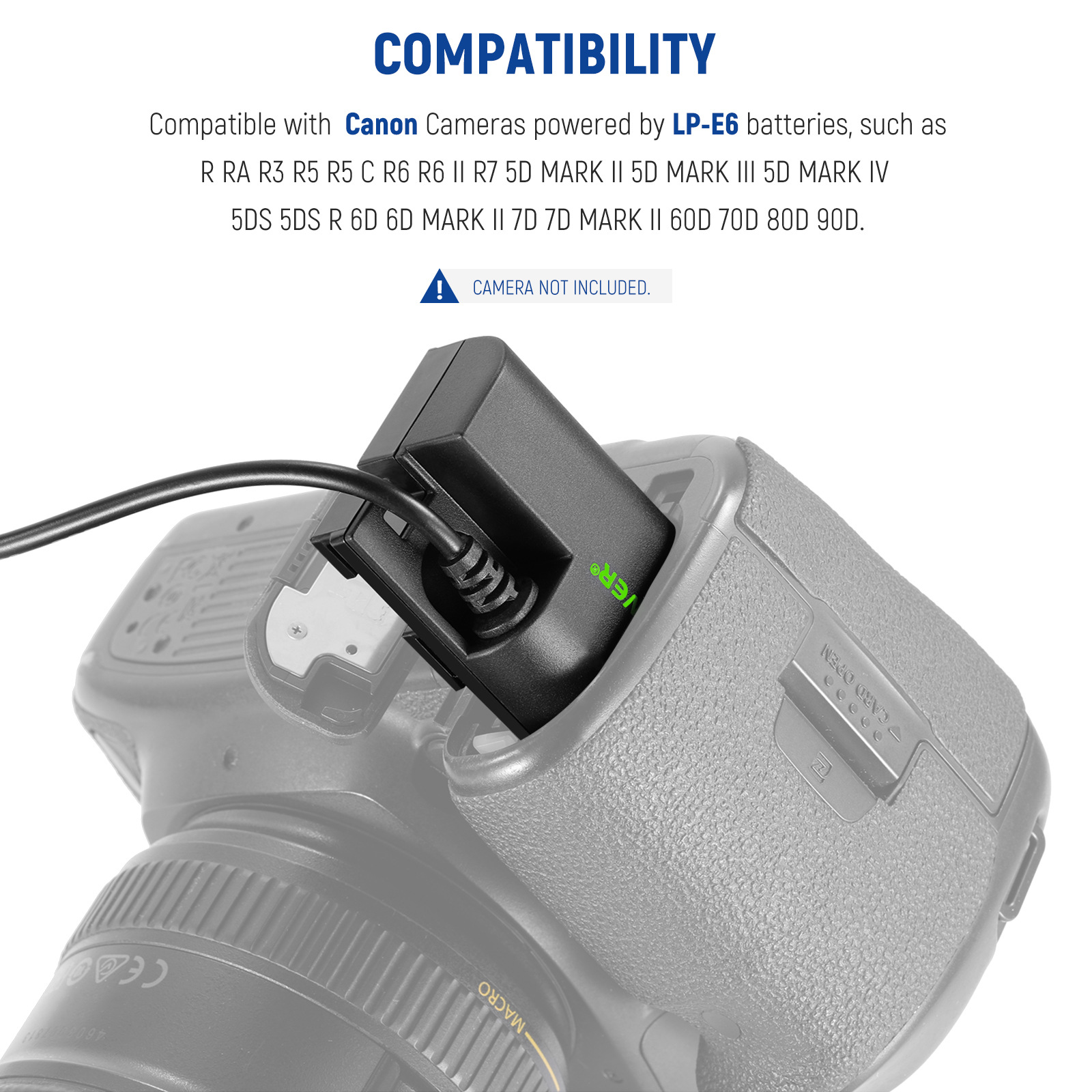 Canon, compatible battery case, set, E6, E6, E6, 8v, 3A