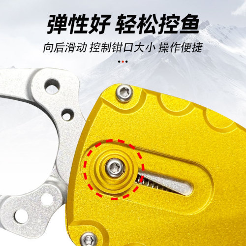 Mini Beetle Series Colored Aluminum Alloy Fish Controller Fishing Tools Fish Mouth Pliers Fish Clamping Pliers