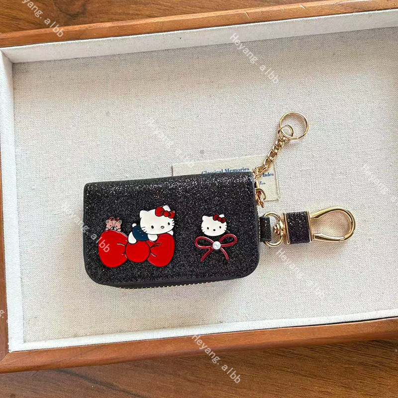 卡通猫咪可爱车钥匙包包甜美少女心收纳挂饰百搭网红服饰配饰批发|undefined